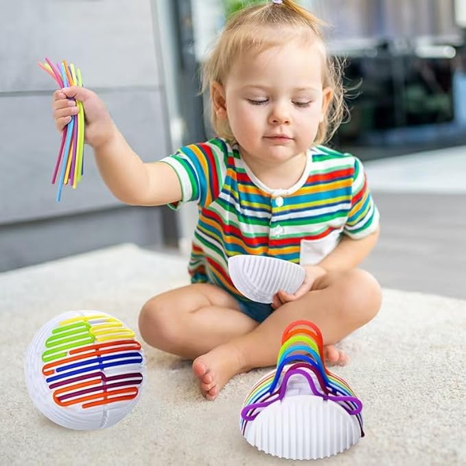 Sensory Activity Board Ball, DIY Innovation Silicone Toy for Kids, Ages 3+ Years, Good Gifts for Birthday New Year Chiristmas Festival, Parent-Child Relationship Building, Ideals Practice