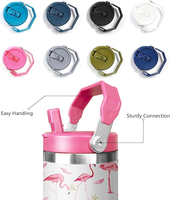 Flamingo Gifts for Women, 30 oz Pink Flamingo Leakproof Tumbler with Lid and Straw, Flamingo Decor