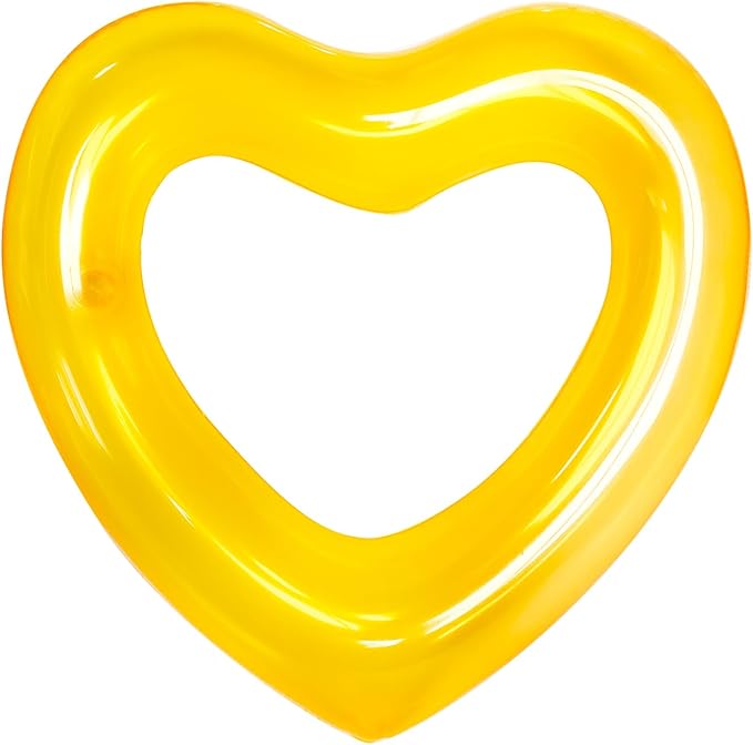 ZHUYNXIR Heart Swimming Pool Float Loungers Tube, Water Fun Beach Party Toys for Kids，Birthday Scene Layout Props.