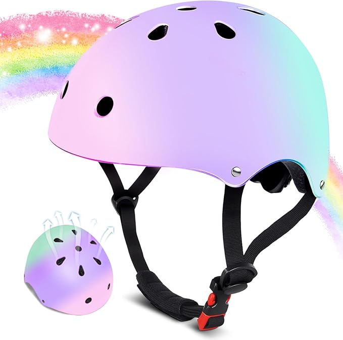 Kids Bike Helmet for 2-3-5-8-14 Ages Girls,Boys,Toddler,Kids and Youth, Ventilation and Impact Resistance Toddler Bike Helmet for Multi-Sport Bicycle Scooter Inline Roller Skate and Skateboarding