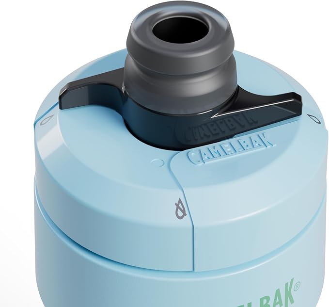 CamelBak Podium 24oz Bike Water Bottle - Easy Squeeze Bottle - Fits Most Bike Cages, Crystal Blue