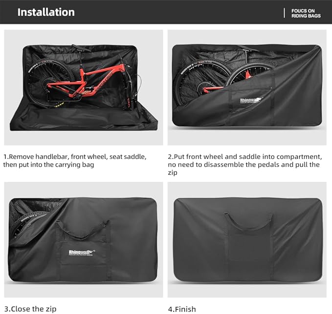 29 inch Bike Travel Bag Bike Storage Bag Folding Bike Bag Bicycle Case Fits 29 inch,27.5inch,700C or Below Bikes, Bicycle Transport Case Bike Transport Bag (For 29 inch Bike Bag)