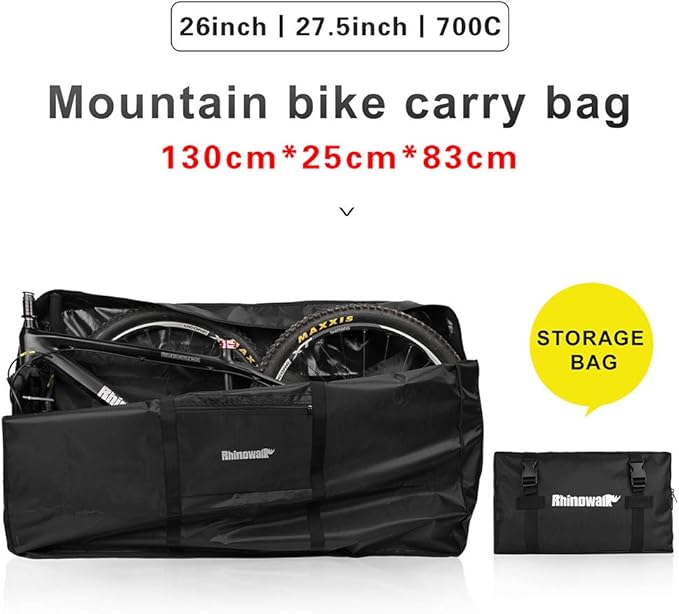 27.5 Inch Bike Transport Case - Fits 27.5 Inch or Below MTB & Road Bikes for Air & Train Travel