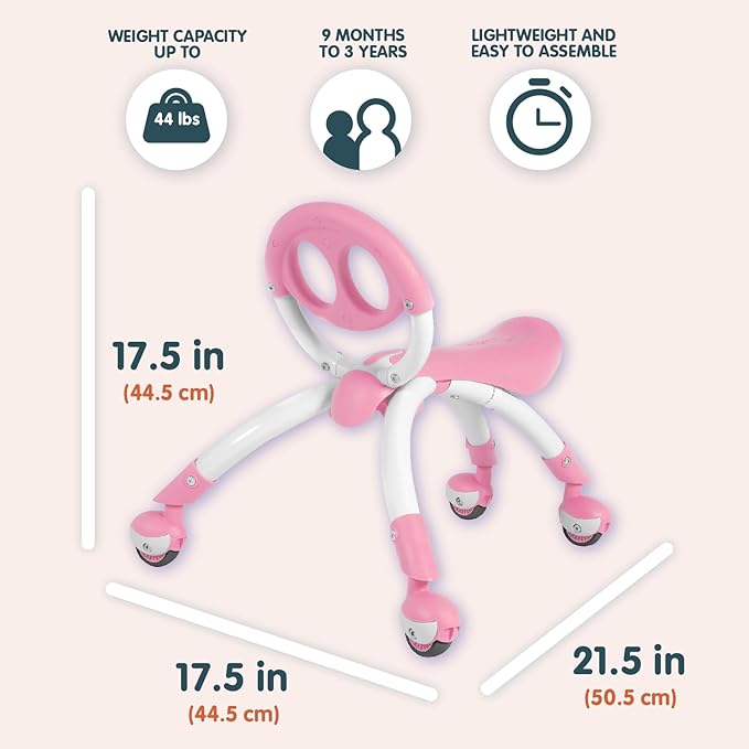 Pewi Walking Ride On Toy - From Baby Walker to Toddler Ride On for Ages 9 Months to 3 Years Old
