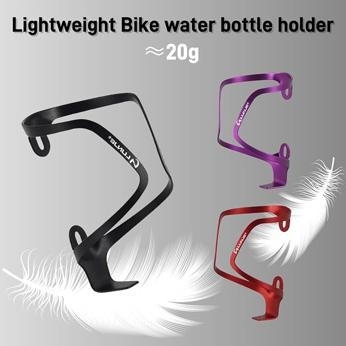 Bike Water Bottle Holder: Ultra-Light Bicycle Bottle Cages with Screws, Alloy Aluminum, Universal Bike Cup Holder Rack for Road MTB Bikes(RED)