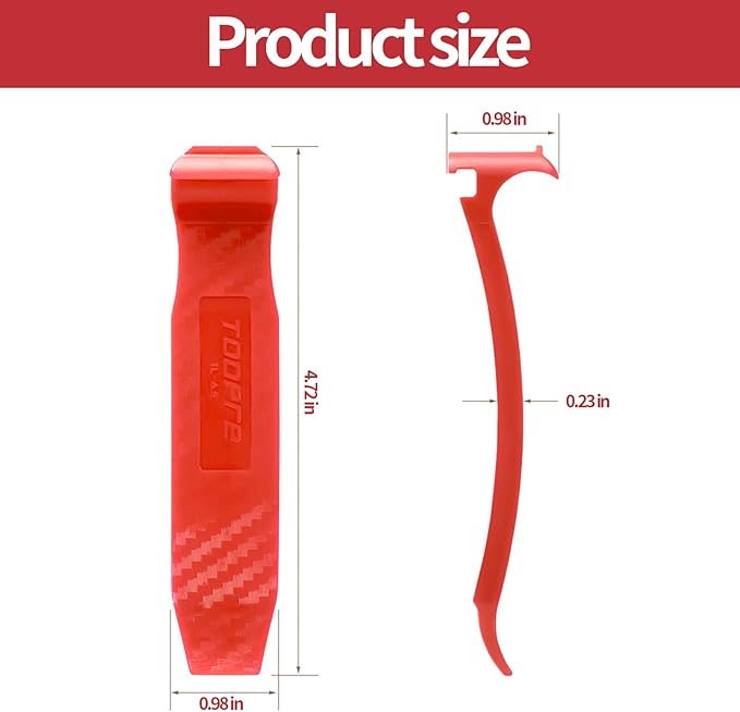 Professional Bike Tire Levers - High-Strength PC Material, Non-Slip Ergonomic Design, Rim Protector for Road/Mountain Bikes