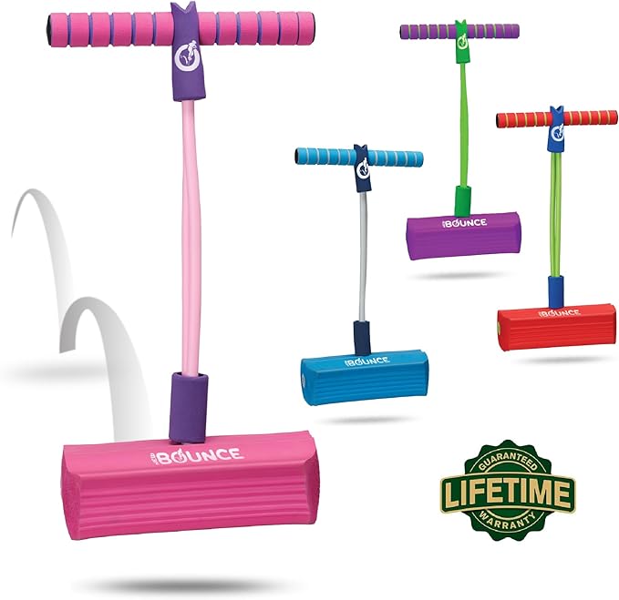 New Bounce Pogo Stick for Toddlers - Foam Jumper for Age 3,4,5,6,7,8 - Outdoor Jumping Toys - Birthday Gift for Toddler Girls and Boys