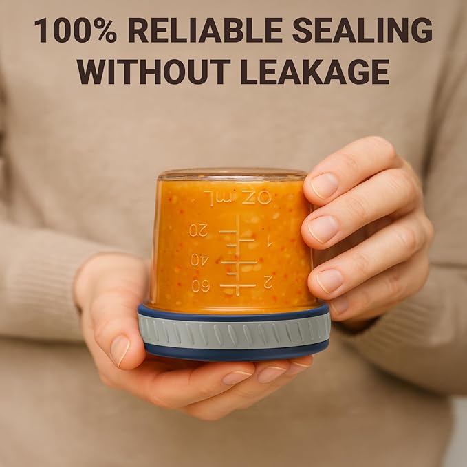 Sursip 8Pcs 4 oz Glass Jars with Lids, Airtight Mason Jars for Baby Food Storage, Juice, Milk, Yogurt, Overnight Oats, Mini Toddler Snack Cups