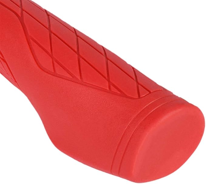 SOLODRIVE Ergonomic Design Mountain Bike Grips, Comfortable Bicycle Handlebar Grips, Single Lock-on and Non-Slip MTB Handle, Fit MTB, E-Bike, Hybrid, Scooter