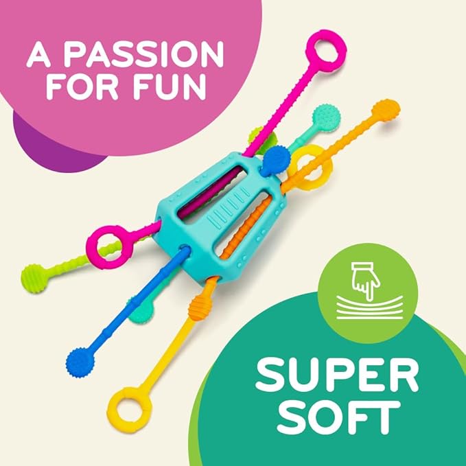 Mobi Zippee Activity Toy - Sensory Activities for Toddlers and Kids, BPA-Free & Food Grade Silicone, Montessori Learning Games for Ages +1 (Original)