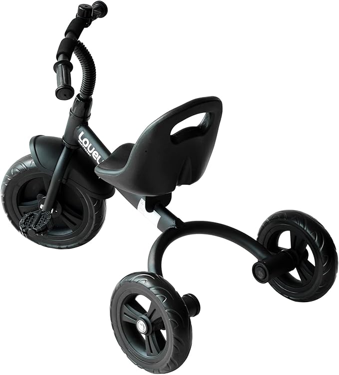 Qaba Toddler Tricycle, Kids Trike, 3-Wheel Bike for Toddlers 2-5 Years, Recreation Baby Tricycle for Boys and Girls with Bell Indoor Outdoor, Black