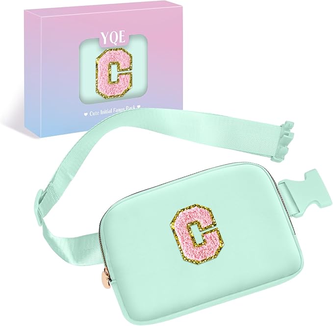 Gifts for Girls 3 4 5 6 7 8 9 10 11 12 Year Old Teens Kids Tween Daughter Sister Gifts for Women Her - Fanny Pack Belt Bag Cute Stuff for Girls Women Teen Trendy Crossbody Bags (Green,C)