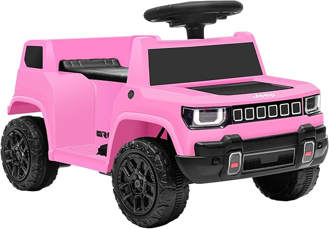 6V Ride On Car for Toddlers, Electric Car with Music, Horn, Pedal, for Ages 18–96 Months, Pink
