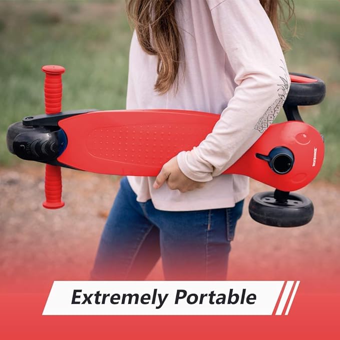 New-Bounce Scooters for Toddlers - 3 Wheel Scooter for Kids with Adjustable Handlebar - The GoScoot MAX is Perfect for Children and Toddlers, Girls and Boys Ages 3-10