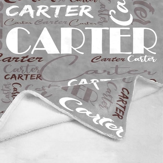 Dr.TOUGH Personalized Name Blanket Personalized Blanket for Adult Kids Flannel Customized Personalized Blankets and Throws