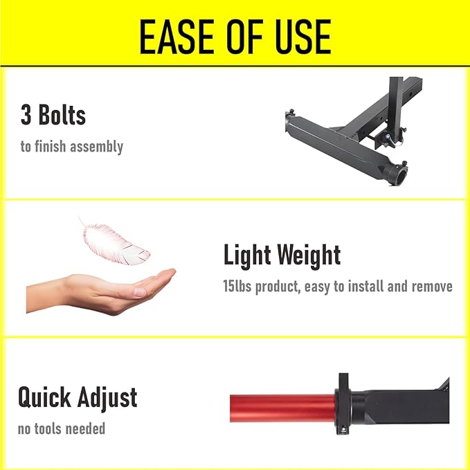 2 Inch Hitch Bike Rack for Car Hitch-Mount, Hitch Ebike Rack for Car 1 Bike, Car Bicycle Rack for SUV (All Black)