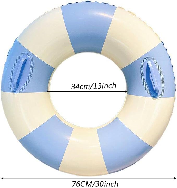 Children Swimming Ring, Inflatable Pool Floats Swim Tube Raft Toy with Fruits Mermaid Decorations Summer Water Fun Lounge Beach Lake Party Supplies for Kids