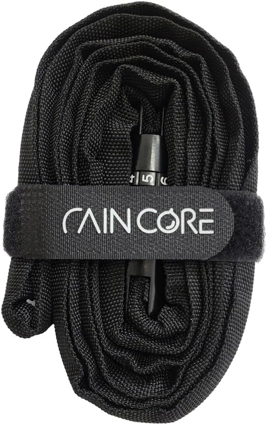 RAINCORE Light Weight Bike Cable Lock for Heavy Duti Anti Theft - 79 inch (200cm) - 0.47lb (216g) - Bike Chain Lock with Chain Cutter Proof Fiber - Patented Korea - Security Cable (79 inches)