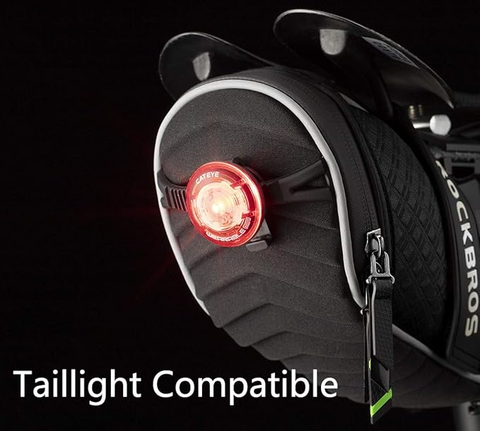 ROCKBROS Bike Seat Bag, Bicycle Saddle Bag Under Seat 3D Shell Cycling Seat Pack for Mountain Road Bikes Black