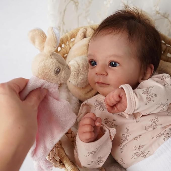 MAIHAO Realistic Reborn Baby Doll - 18 inch Lifelike Newborn Bebe Doll Girl Soft Body Open Eyes Real Life Like Baby Dolls Gifts for Kids Age 3+