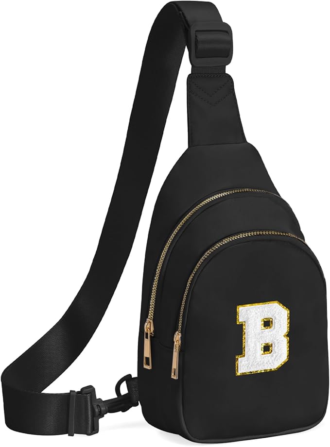 Birthday Gifts for 7 8 9 10 11 12 13 Year Old Girls Small Initial Sling Bag Cross Body Bag Fanny Pack for Girls