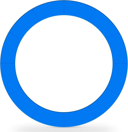 AW 12/13/14/15FT Trampoline Spring Cover Replacement Trampoline Safety Pad Trampoline Accessories, UV-Resistant, PVC EPE Foam Protection Blue/Multicolor/Green