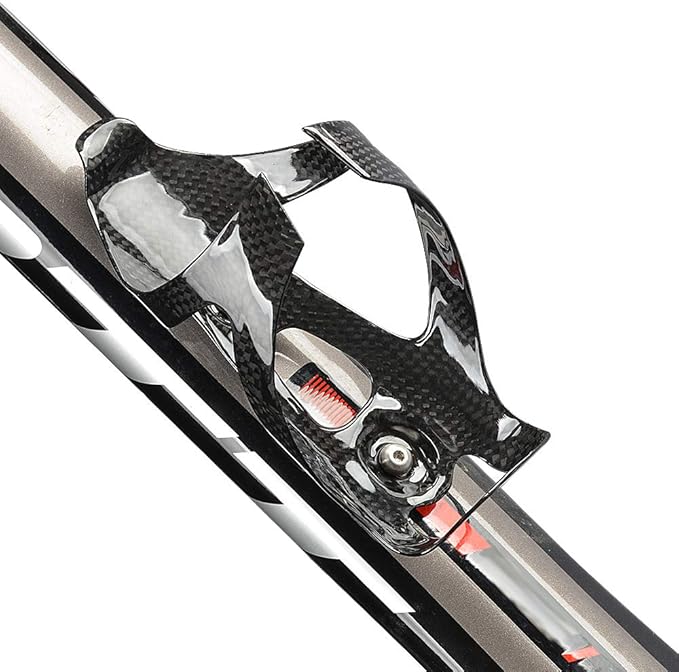 Full Carbon Fiber Bicycle Water Bottle Cages Holder Brackets with Titanium Bolts Pack of 2