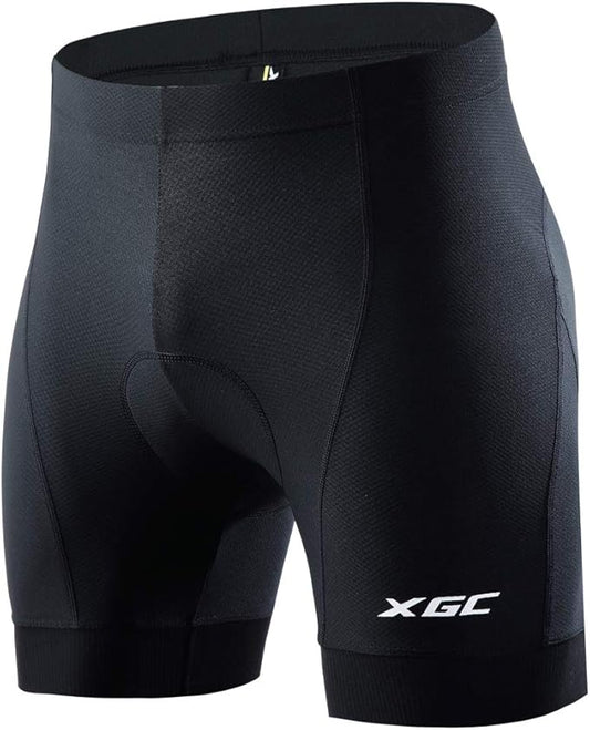 XGC Men's Cycling Underwear Shorts with High-Density High-Elasticity and Highly Breathable 4D Gel Padded