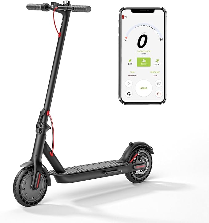 Electric Scooter Adults, Foldable 8.5" Tires E Scooter for Adults, 19 Mph, 350W Motor Fast Cooter, Kick Scooters Max 21 Miles Long Range for Commuting, Heavy Duty E-Scooter with Dual Braking System