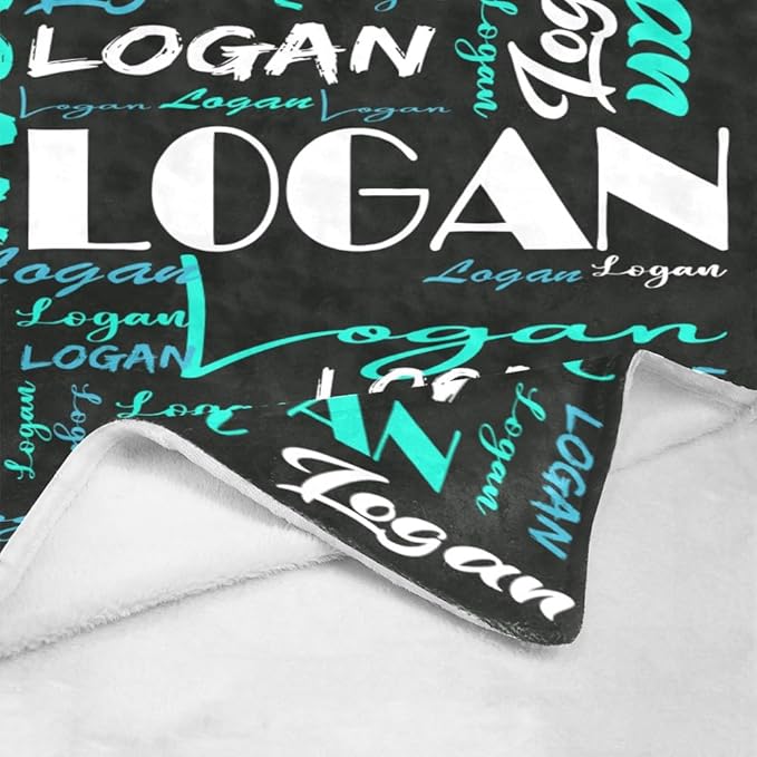 Dr.TOUGH Personalized Name Blanket Personalized Blanket for Adult Kids Flannel Customized Personalized Blankets and Throws