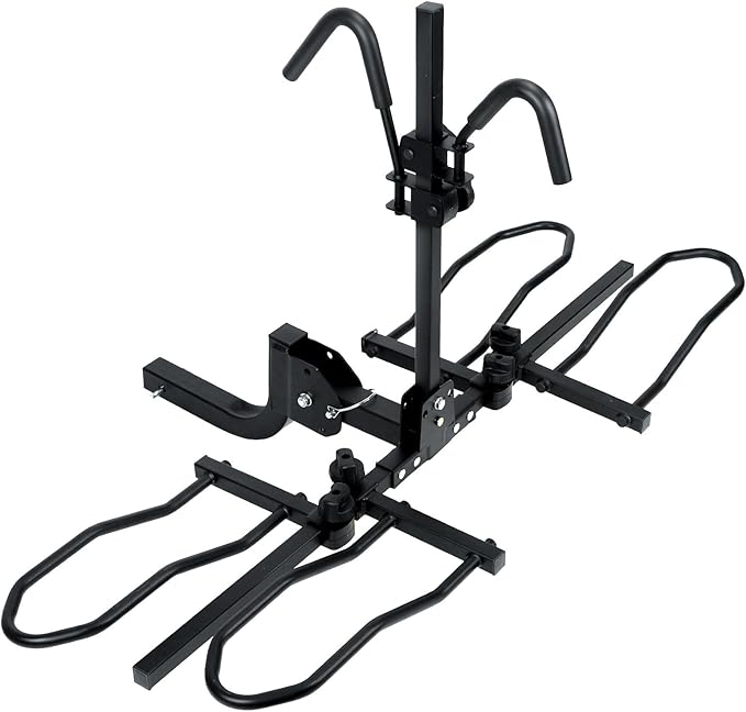 2-Bike Hitch Mounted Platform Bicycle Rack Foldable Bike Carriers for Cars Trucks SUVs Minivans with 2" Hitch Receiver