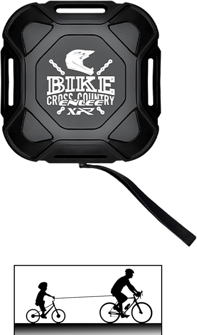 ENLEE Mountain Bike Tow Strap for Kids, Auto-Retractable Outdoor Riding Parent-Child Tow Rope with One Hook