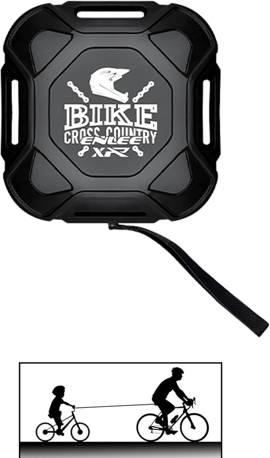 ENLEE Mountain Bike Tow Strap for Kids, Auto-Retractable Outdoor Riding Parent-Child Tow Rope with One Hook