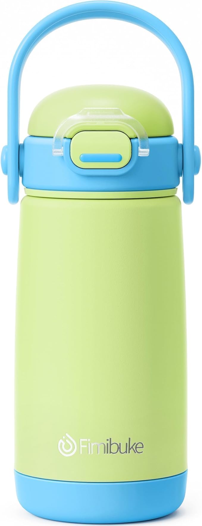 Fimibuke Kids Insulated Water Bottle with Straw Lid & Handle - 14oz BPA FREE 18/8 Stainless Steel Metal Tumbler Leak Proof Double Wall Vacuum Kids Cup Toddler Water Bottle for School Boys Girls