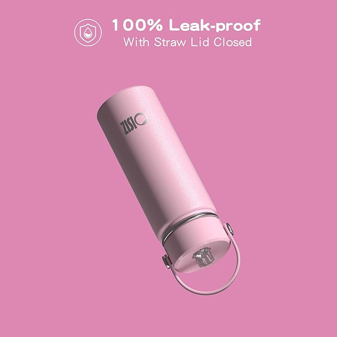 OISIZ 18oz Kids Water Bottle with Straw Lid, Vacuum Insulated Water Bottle 316 Stainless Steel Bottles for Kids for School, Leakproof Water cups, BPA Free and Keep Cold for 24 Hours,Easy to Clean