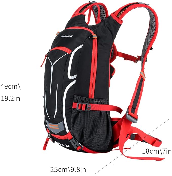 Outdoor Cycling Backpack, 18L, Black