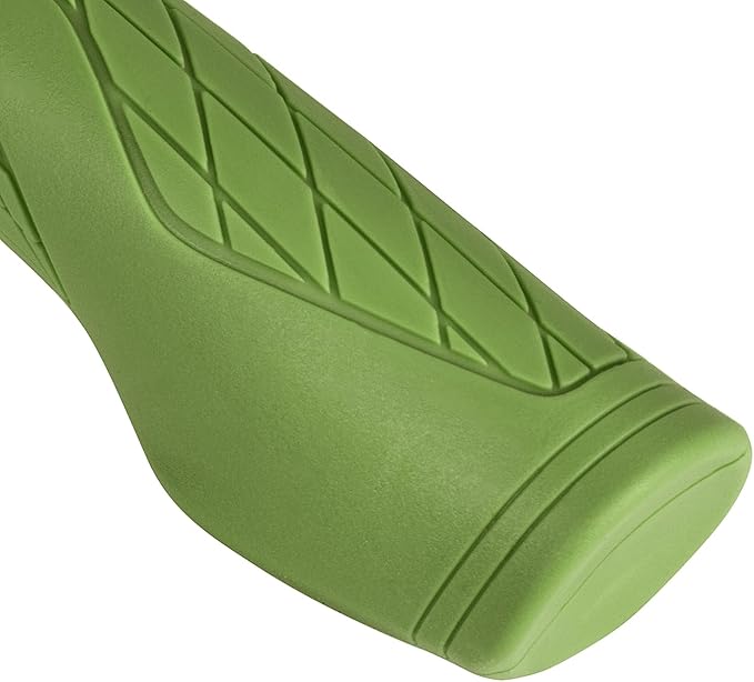 SOLODRIVE Ergonomic Design Mountain Bike Grips, Comfortable Bicycle Handlebar Grips, Single Lock-on and Non-Slip MTB Handle, Fit MTB, E-Bike, Hybrid, Scooter