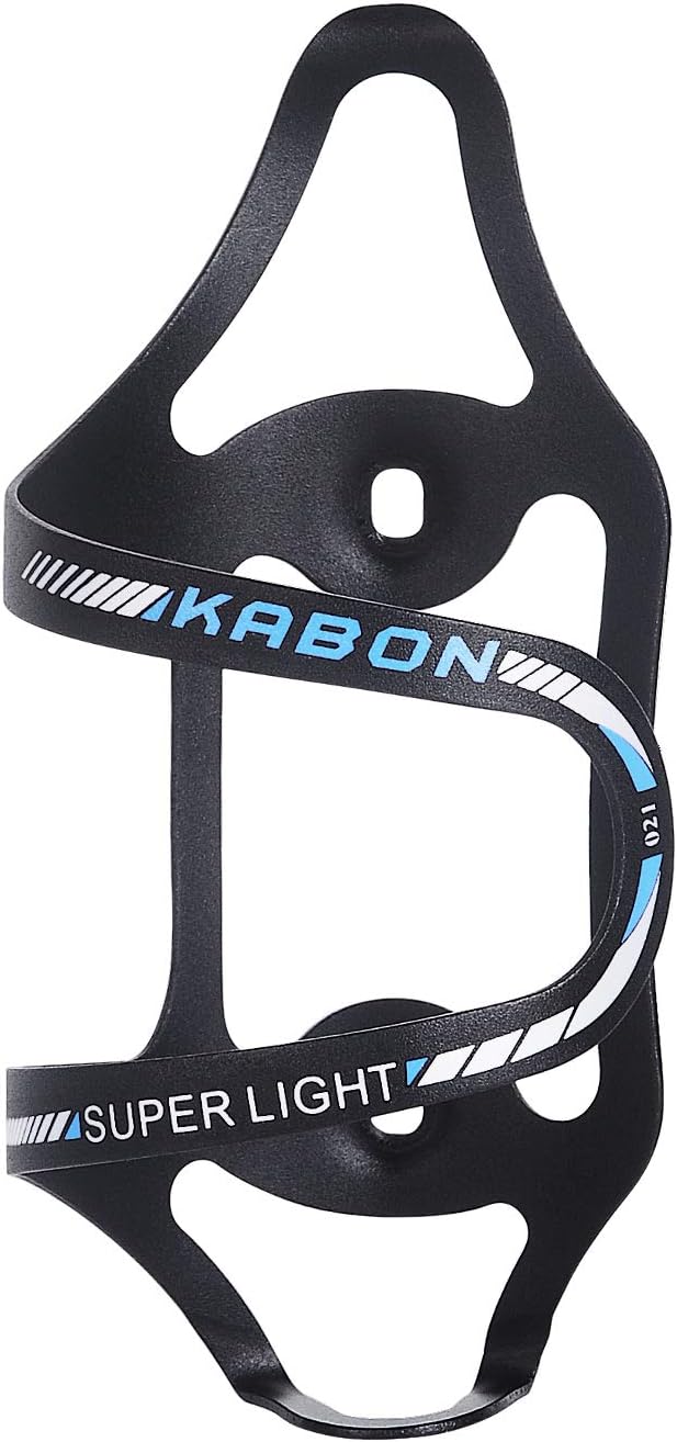 Bike Water Bottle Holder, KABON Lightweight Bicycle Alloy Aluminum Side Load Water Bottle Cage Brackets for Road Bike Cycling Accessories - Blue