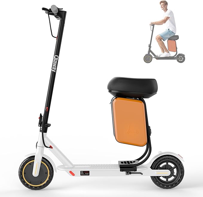 Electric Scooter for Adults - 350W/500W Motor, 8.5"/10" Solid Tire, Top Speed 19 MPH, Max 16-22 Miles Ranges, Load 265LBS, Aluminum Alloy Frame Foldable Commuting Escooter for Adults & Teens
