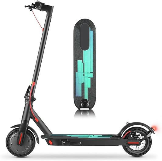 Caroma Electric Scooter,630W Peak Motor,20 MPH Max Speed & 18 Miles Long Range,8.5" Solid Tires,Dual Braking System with Cruise Control,Foldable E-Scooter with Smart APP Lock for Adults and Teens