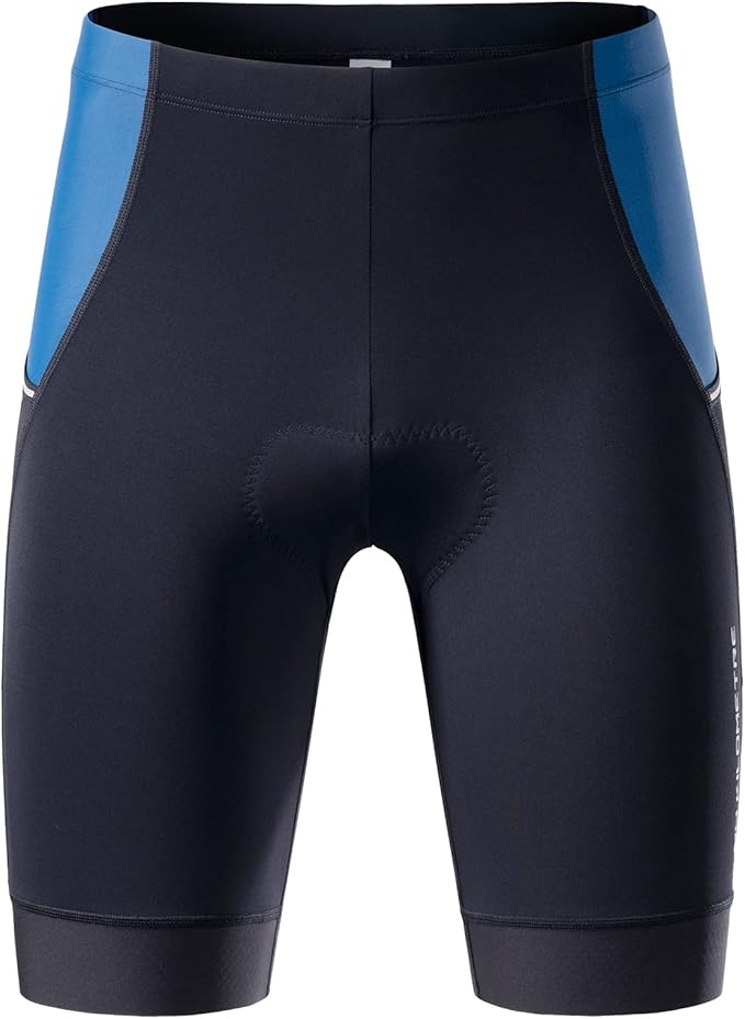 MY KILOMETRE Mens Triathlon Shorts with Adjustable Drawstring Easy Reach Leg Pockets Chamois for Long-Distance Tri Race