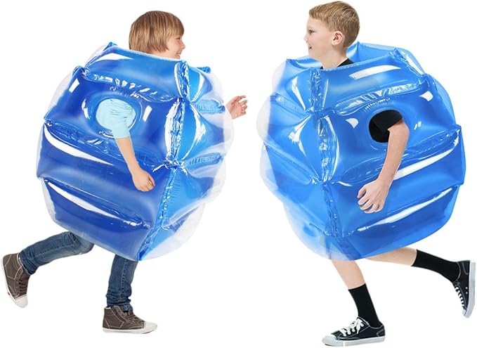SUNSHINE-MALL 2 pc Sumo Balls for Kids, Bubble Bounce Ball, Lawn Game for Child Outdoor Team Gaming Play, Ages 3-12 (24 inch, 2 pcs)