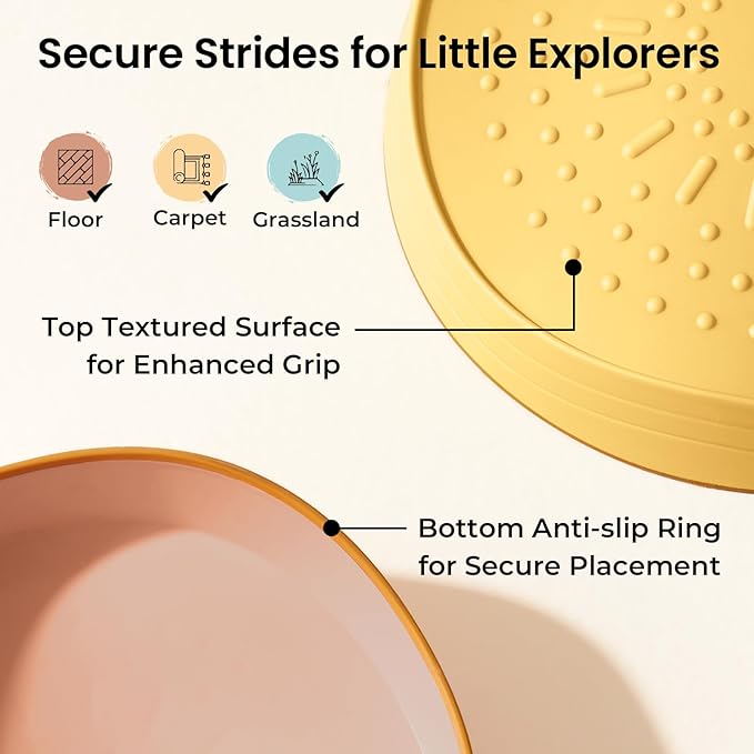 Tiny Land Stepping Stones for Kids, 5pcs Non-Slip Toddler Stepping Stones, Sensory Stepping Stones for Promoting Toddler's Balance & Coordination Skills, Stepping Stones for Toddlers 3-5