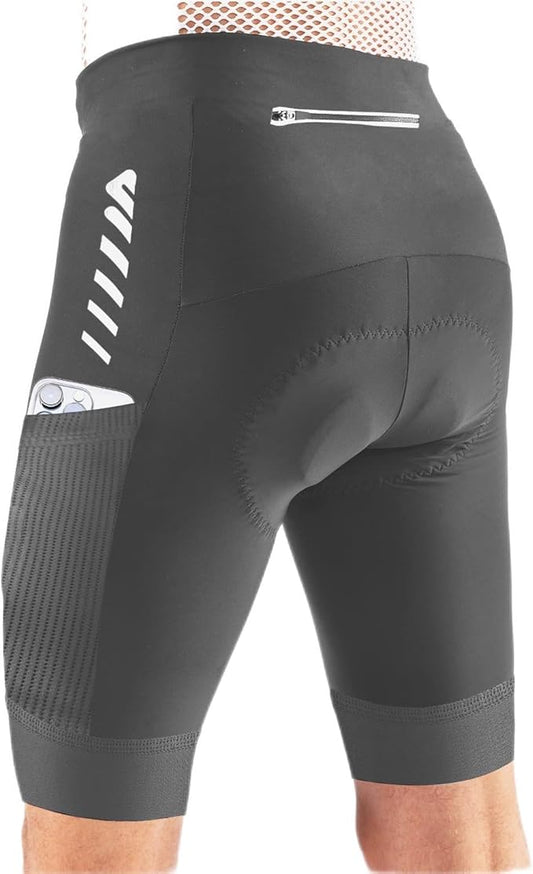 Wulibike Cycling Shorts Men Padded:Tights Highly Elastic Breathable Quick-Drying Road Bike Bicycle Shorts for Men Pockets