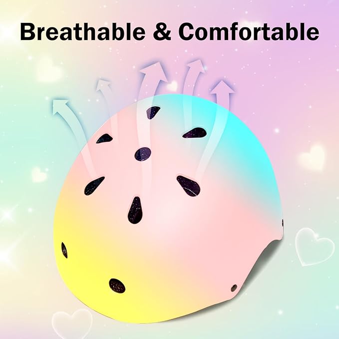 Kids Bike Helmet for 2-3-5-8-14 Ages Girls,Boys,Toddler,Kids and Youth, Ventilation and Impact Resistance Toddler Bike Helmet for Multi-Sport Bicycle Scooter Inline Roller Skate and Skateboarding