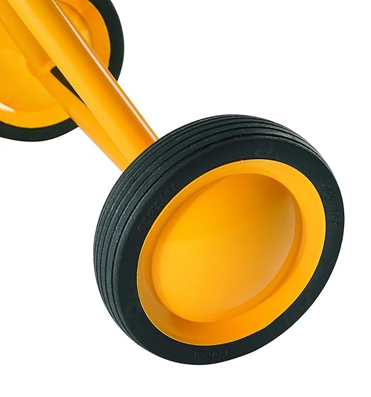 MYRIDER Toddler Trike, Kids Tricycle for Preschool, Daycare, Playground Kids Tricycles, Rubber Tires, Yellow/Black, 8" Mini Pusher