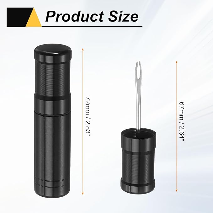 HARFINGTON Tubeless Bike Tire Repair Kit Bike Patch Tool Fix Puncture Flat with Plug Tool and Plugs for MTB Road Bicycle Tires, Black