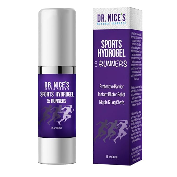 Dr. Nice's Sports Hydrogel - For Runners | Soothes Blister & Chafe |All-natural | Designed for Runners and Athletes | Hydrogel for a Comfortable Running Experience (30ml)