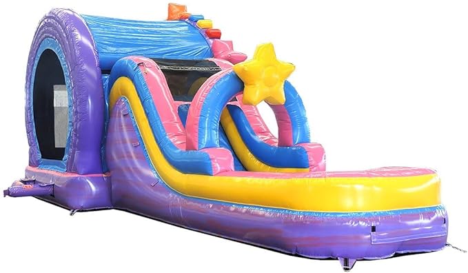 TentandTable Inflatable Bounce House Water Slide for Kids 5-12 Large, Commercial Grade Mega Bouncy Castle for Adults, Jump House, Includes Electric Air Blower, 32' L x 16' W x 15' H, Ferris Wheel