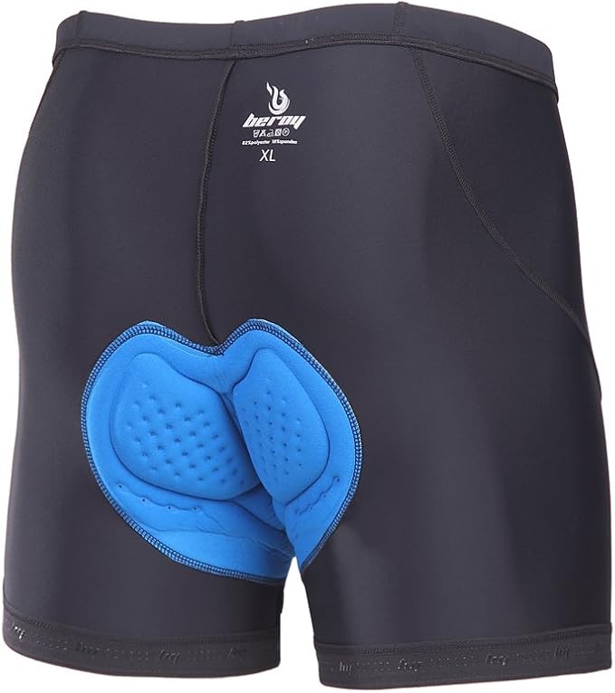 beroy Men's Comfortable Bicycle Cycling Pants, 3D Padded Bike Shorts